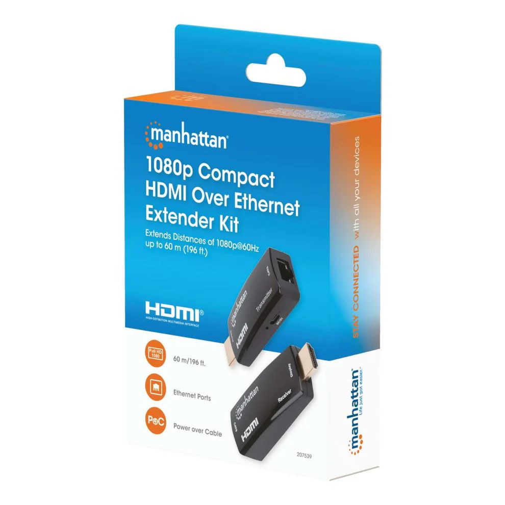 Manhattan 1080p Compact HDMI over Ethernet Extender Kit