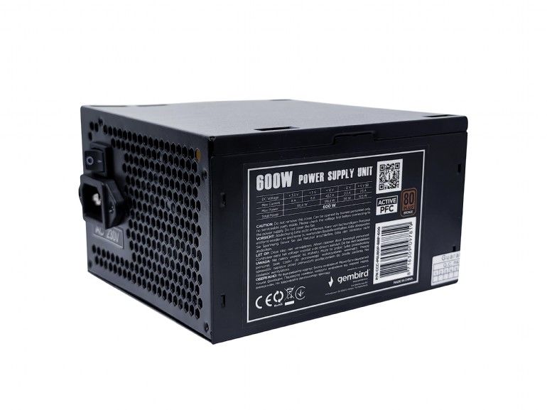 Gembird 600W 80+ Bronze CCC-PSU80P-BBP-600