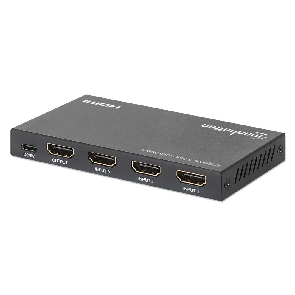 Manhattan 4K 60Hz 3-Port HDMI Switch