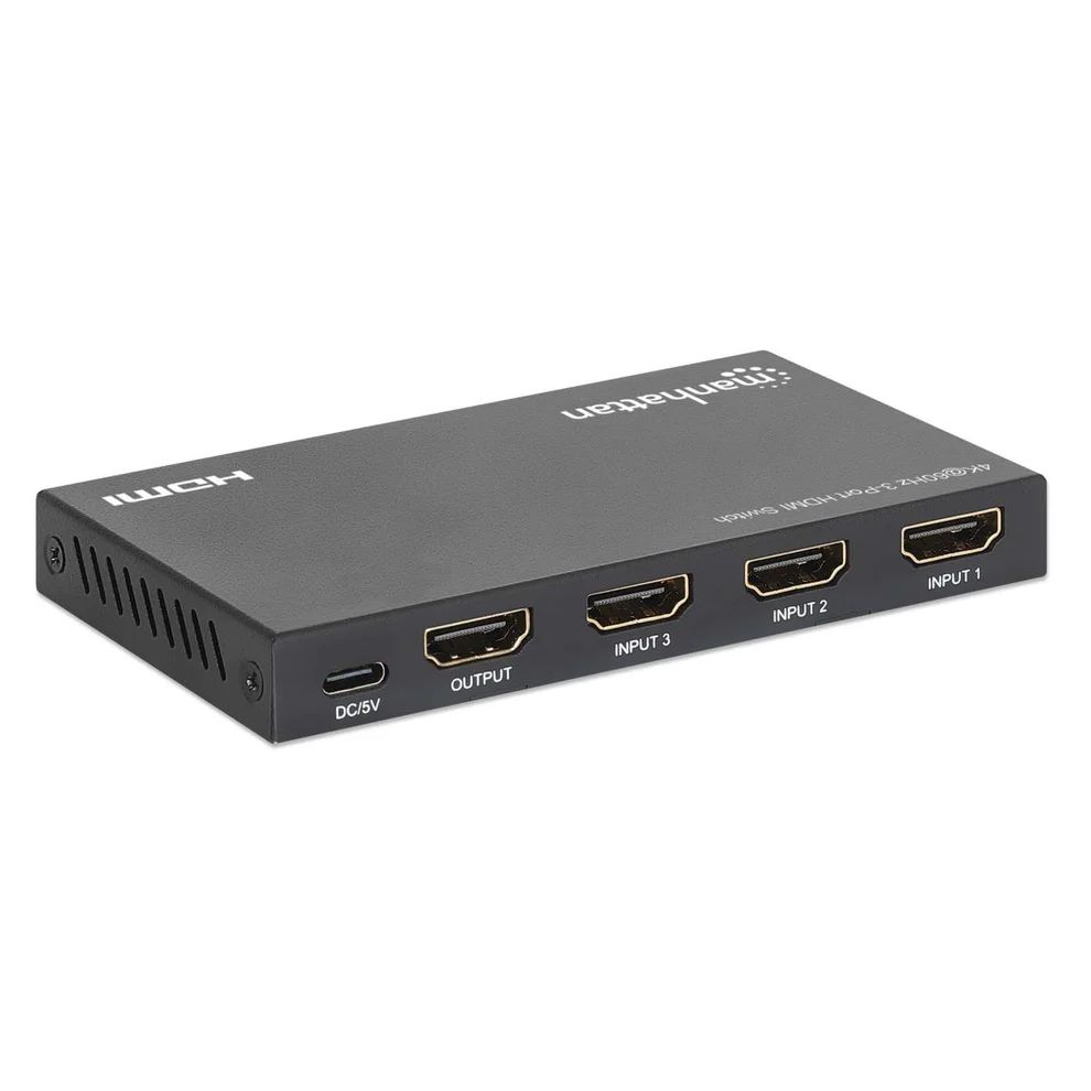 Manhattan 4K 60Hz 3-Port HDMI Switch