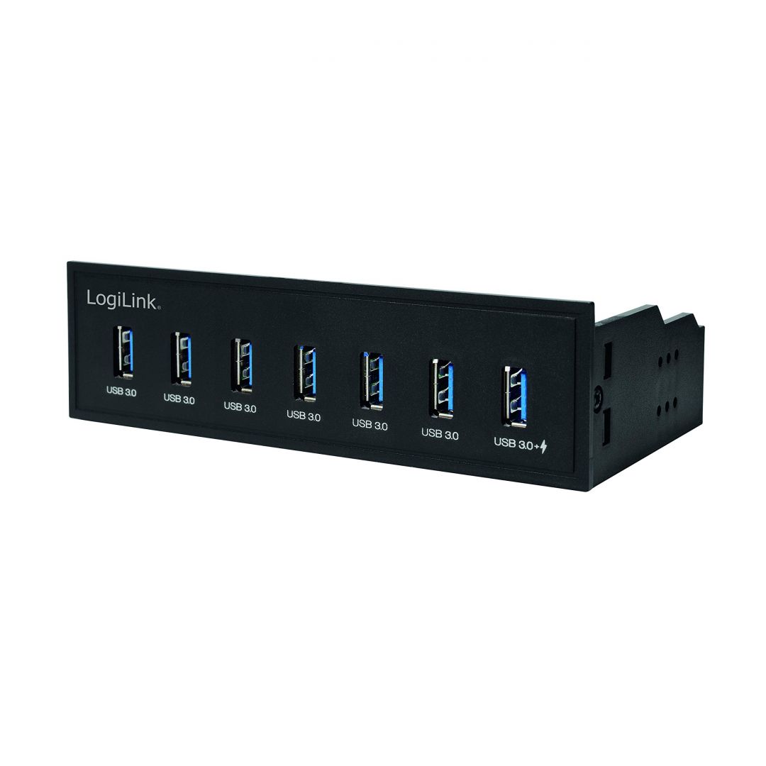Logilink UA0342 USB3.0 7-port Hub including 1 Charging port Black