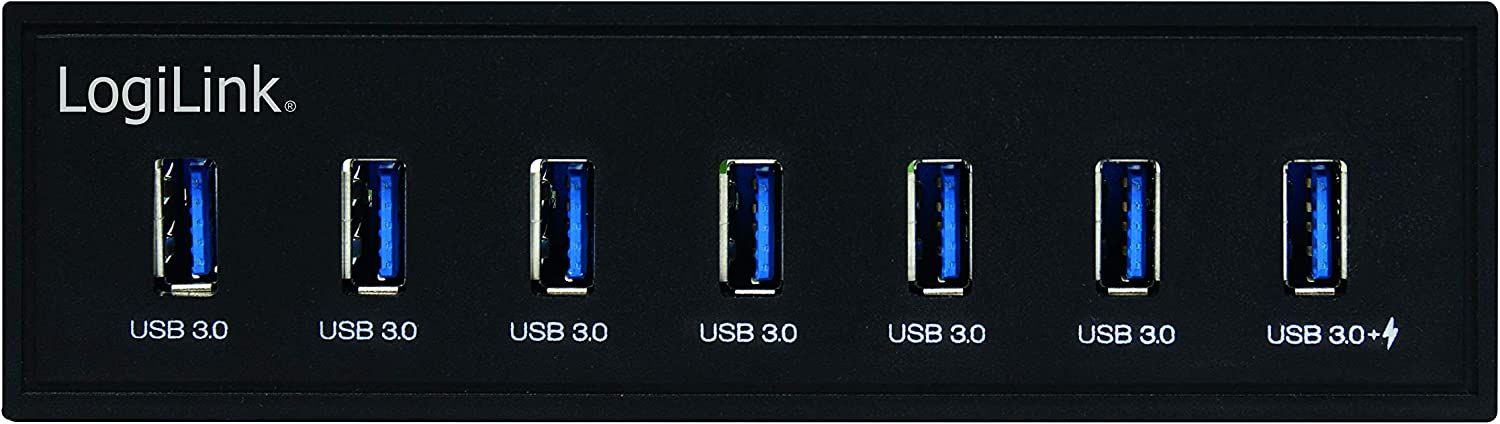 Logilink UA0342 USB3.0 7-port Hub including 1 Charging port Black