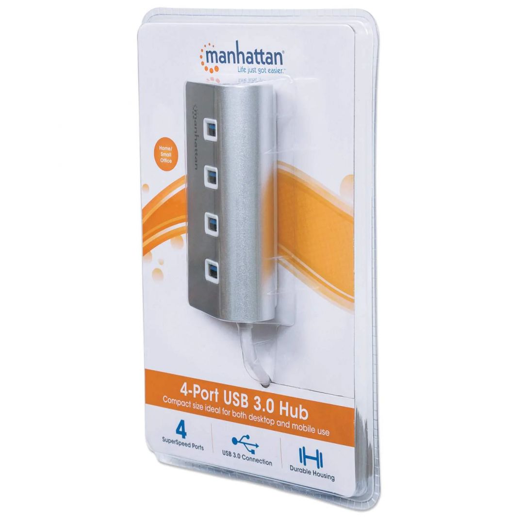 Manhattan 4-Port SuperSpeed USB 3.0 Hub White