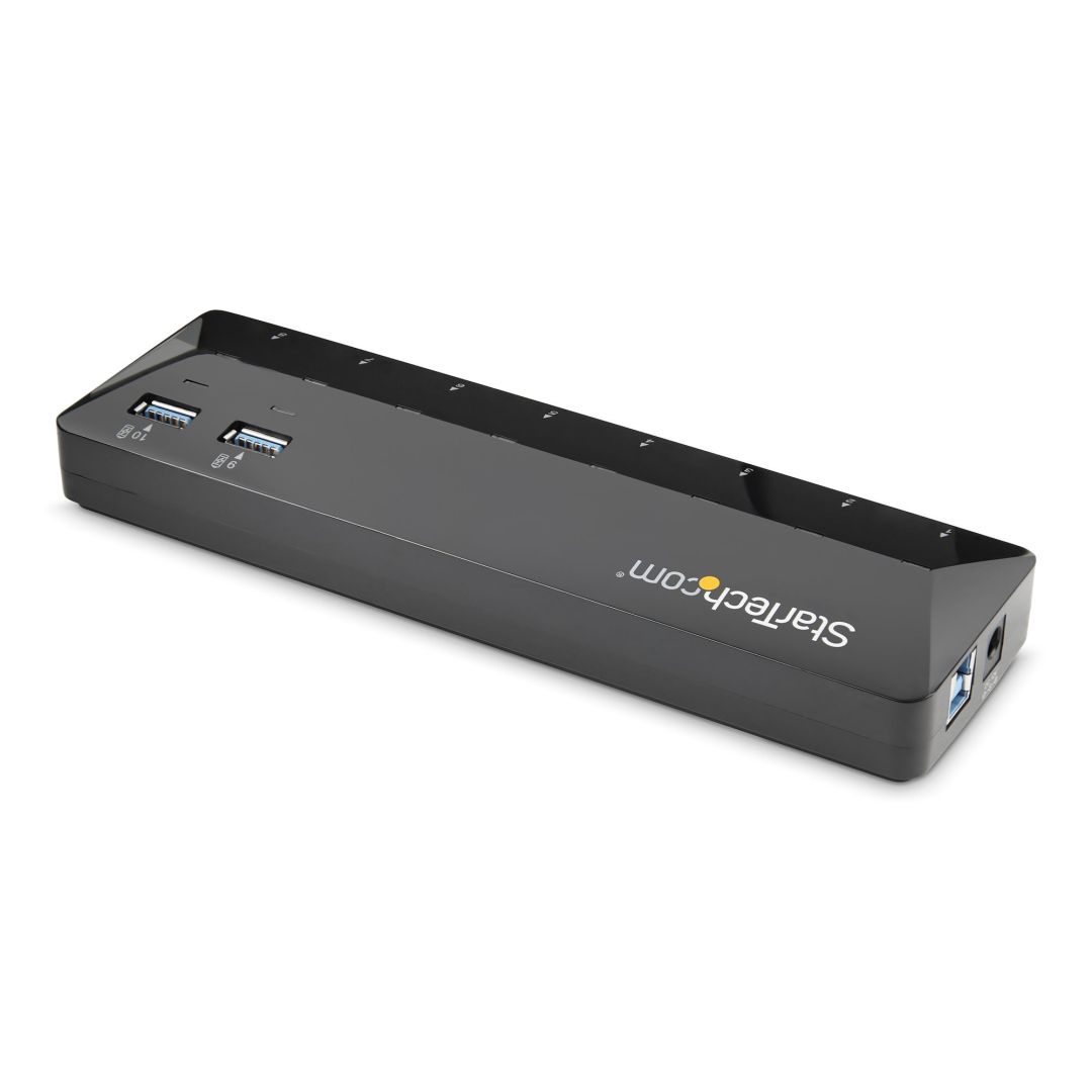 Startech 10-portos USB3.0 HUB Black