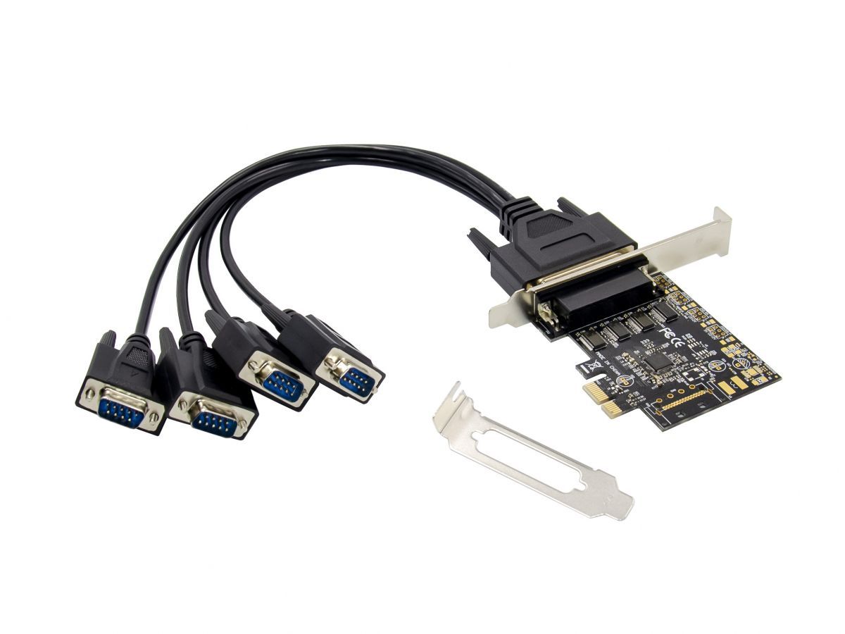 Conceptronic  EMRICK12B 4-Port DB9 RS232 Serial PCIe Card