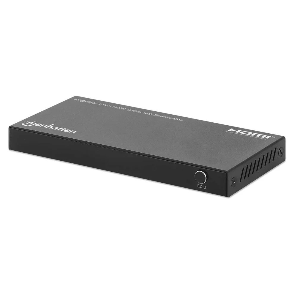 Manhattan 4K 60Hz 4-Port HDMI Splitter with Downscaling