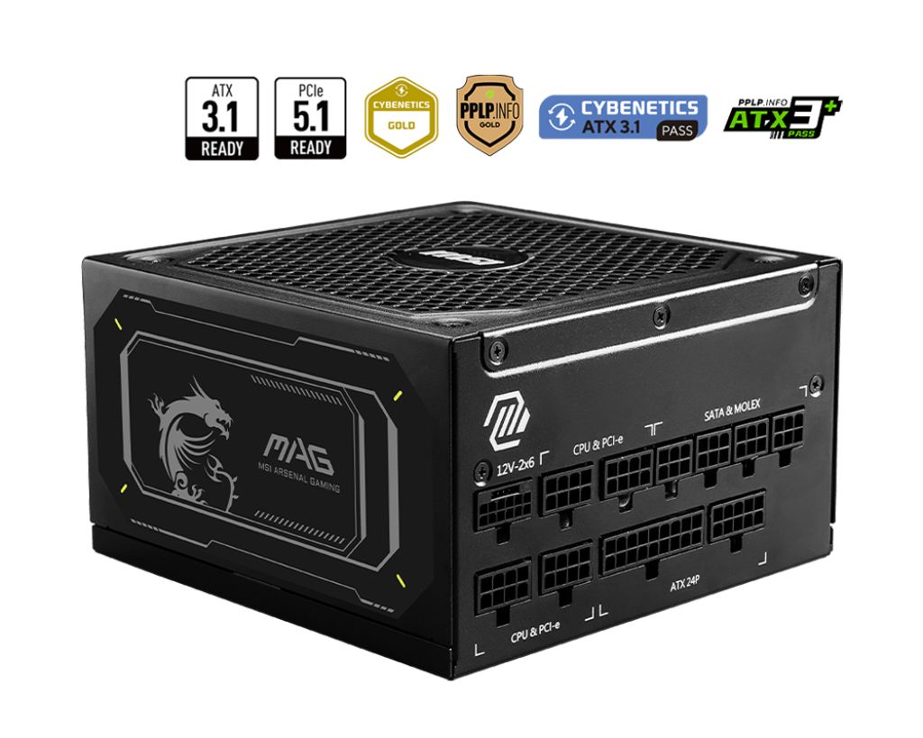 Msi 1000W 80+ Gold MAG A1000GL PCIE5 II