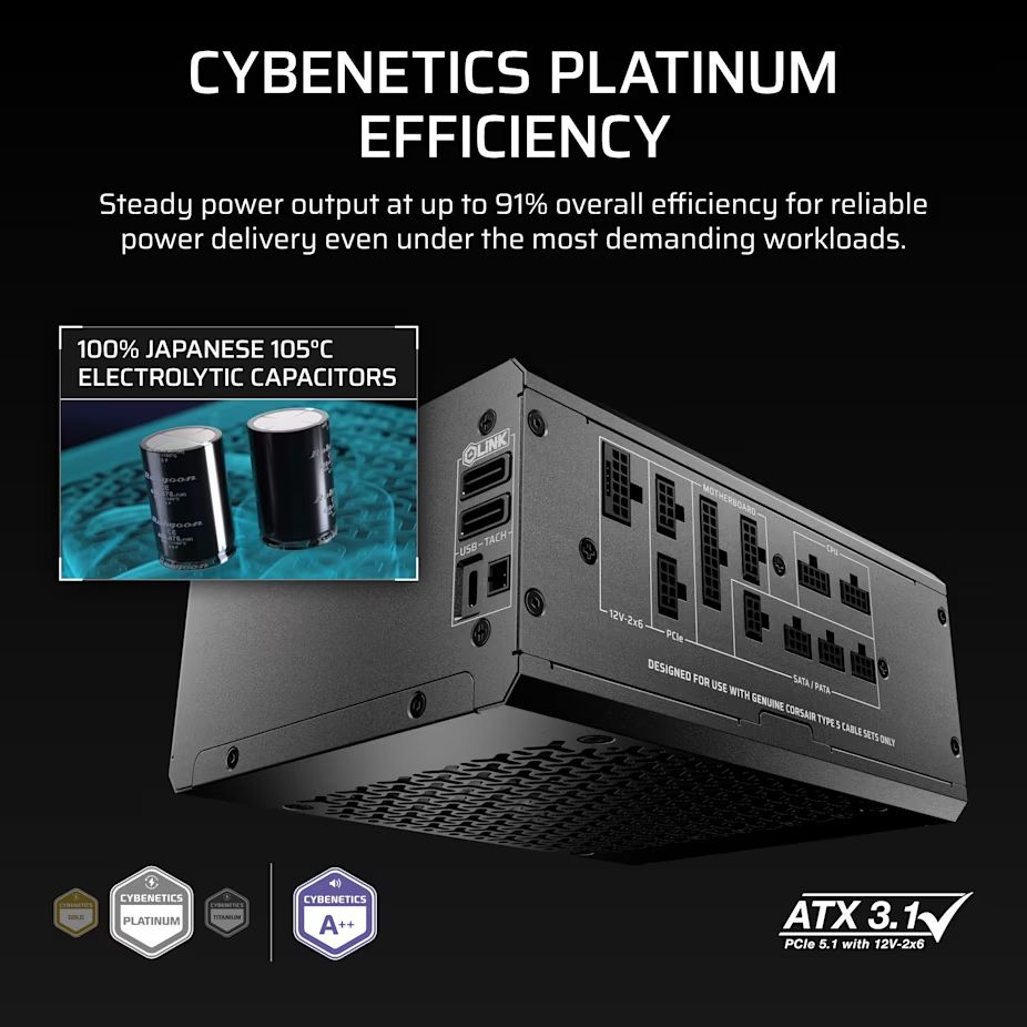 Corsair 1200W 80+ Platinum HX1200i SHIFT