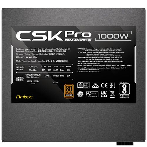 Antec 1000W 80+ Bronze CSK 1000 PRO ATX3.1