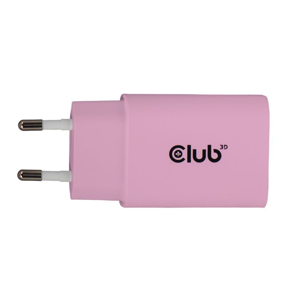 Club3D USB-C Charger 30W Pink (2-Pack)