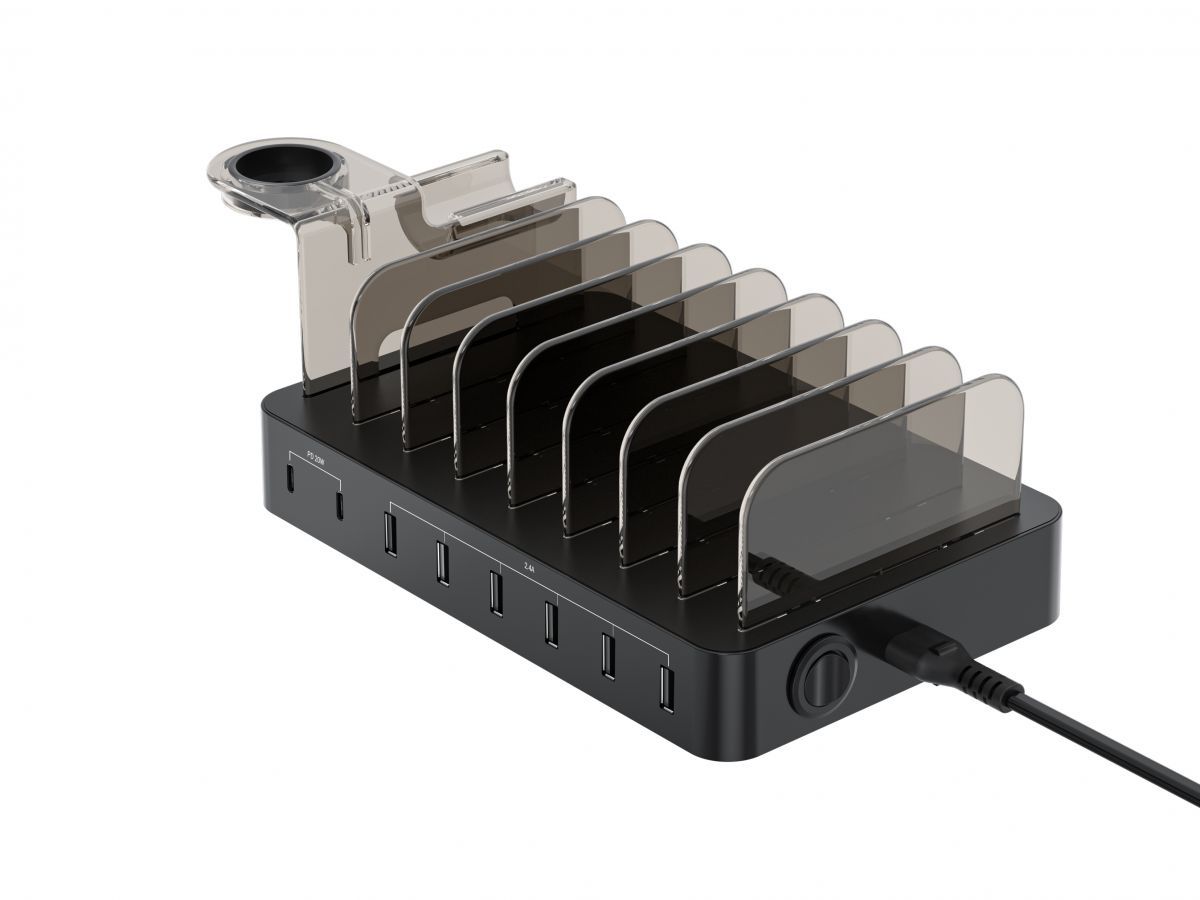 Conceptronic  OZUL02B 75W 8-Port USB PD Charging Station