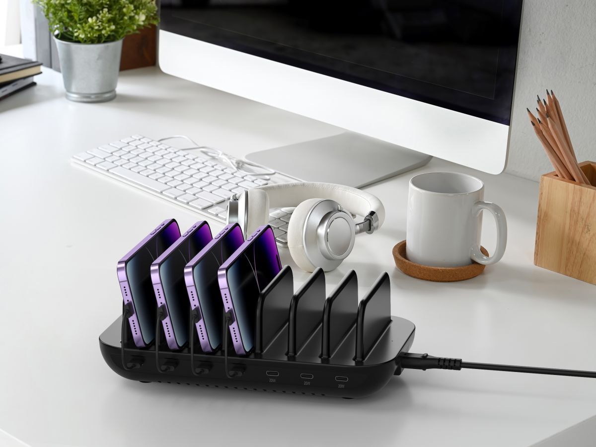 Conceptronic  OZUL07B 160W 7-Port USB PD Charging Station