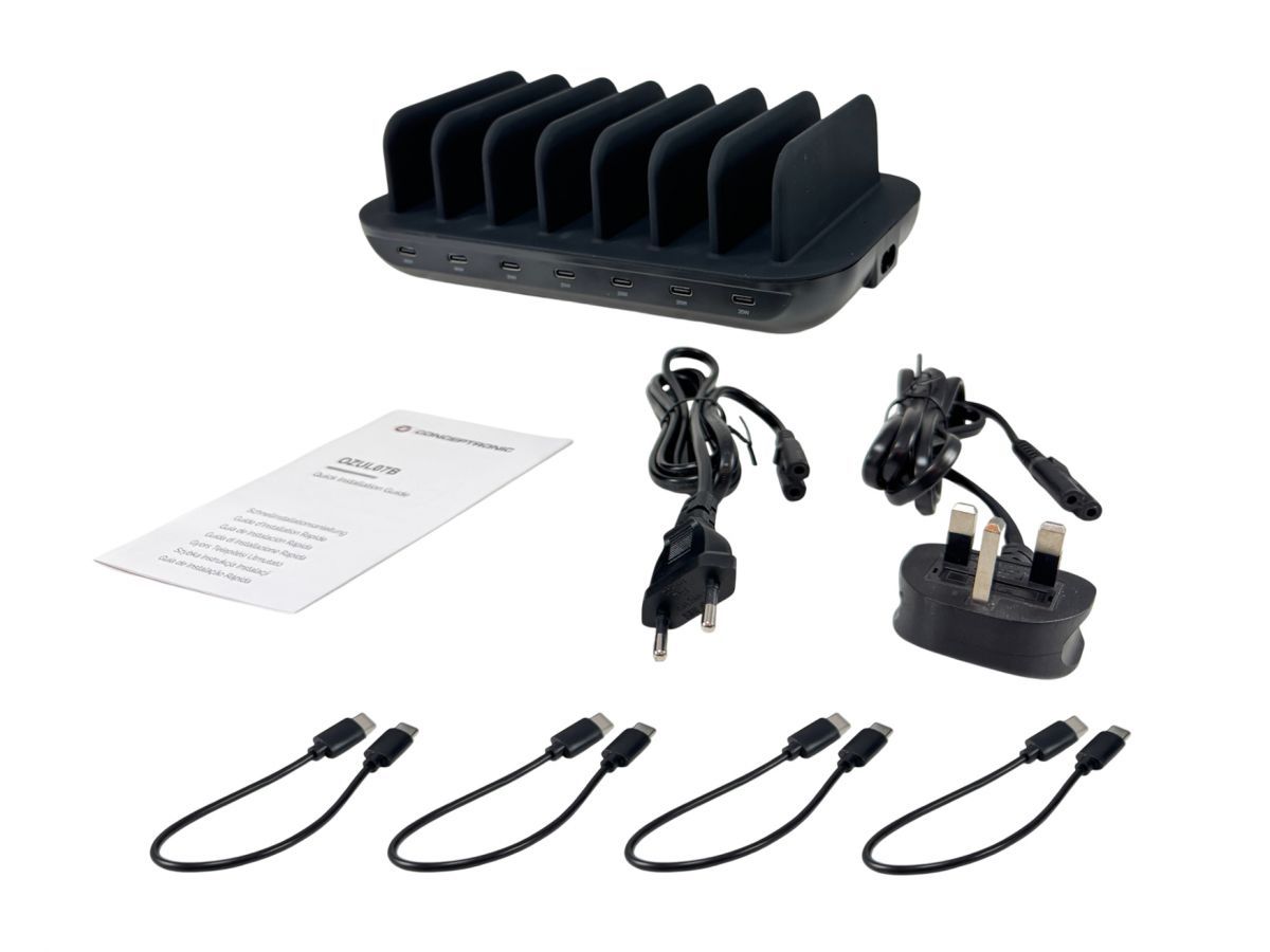 Conceptronic  OZUL07B 160W 7-Port USB PD Charging Station
