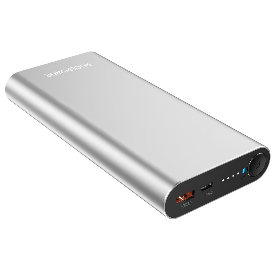 Realpower PB-20000PD Pro 20000mAh PowerBank Silver