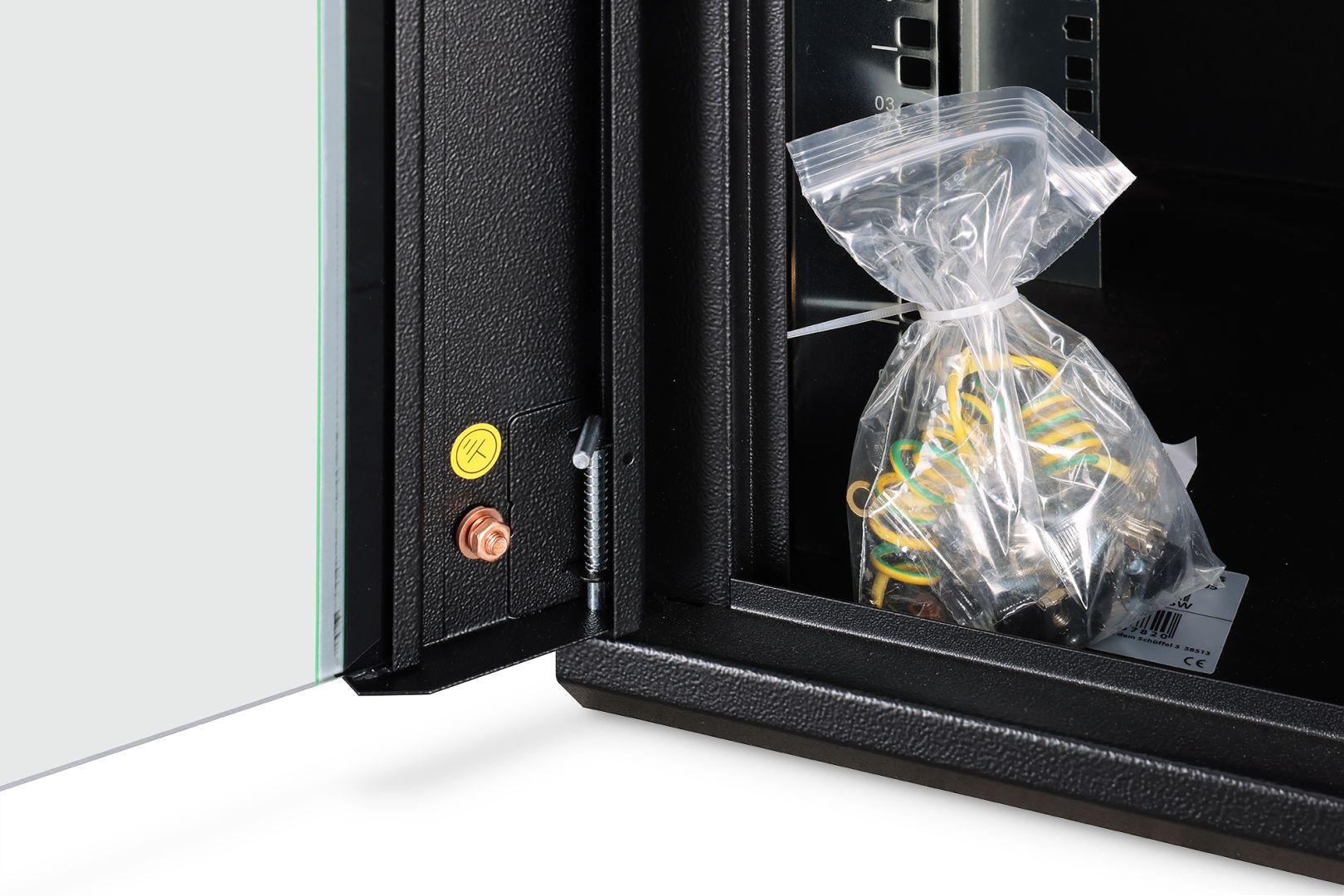 Digitus DN-19 12-U-EC-SW Falra szerelhető Rackszekrény Black