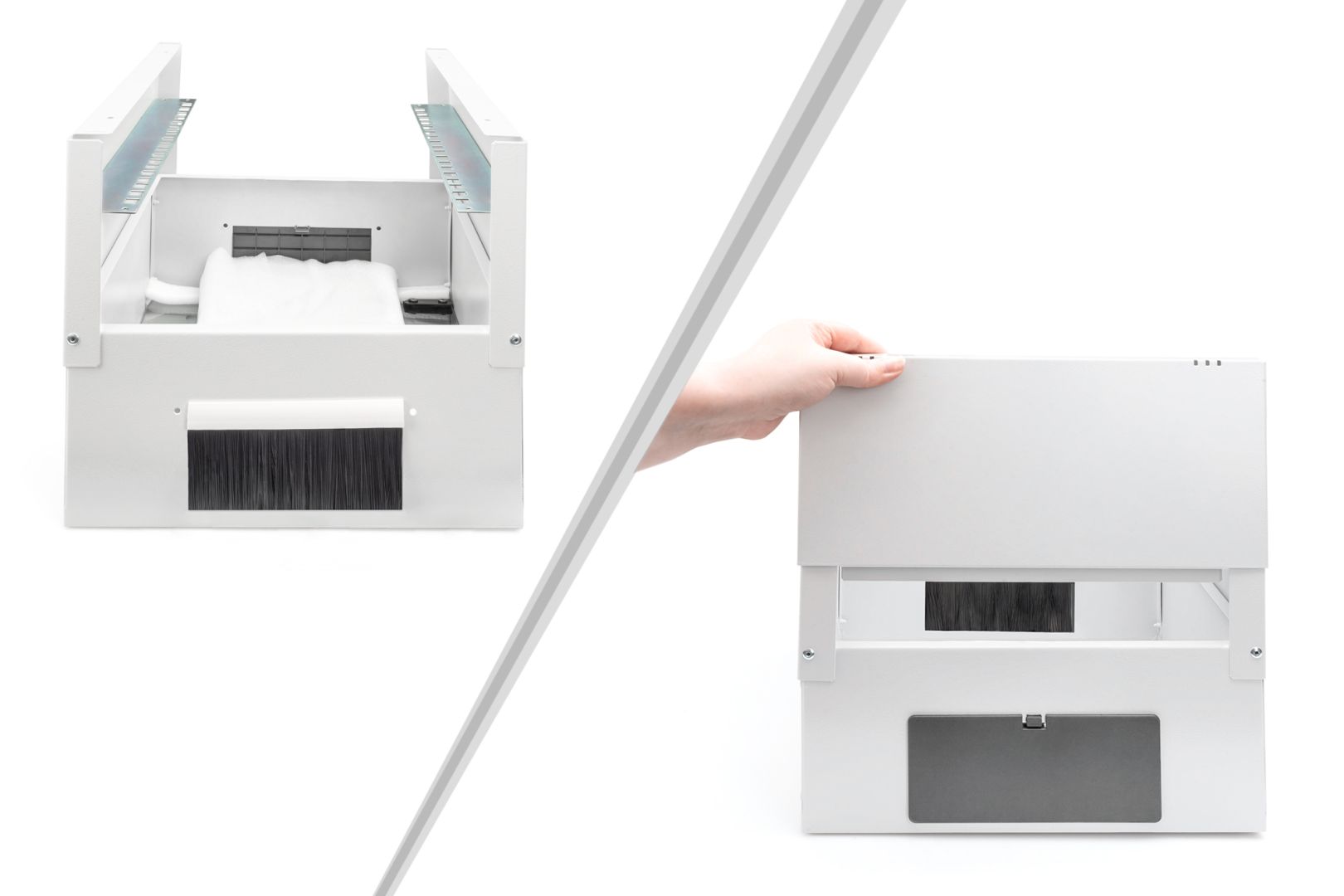 Digitus DN-49104 Falra szerelhető Rackszekrény Grey