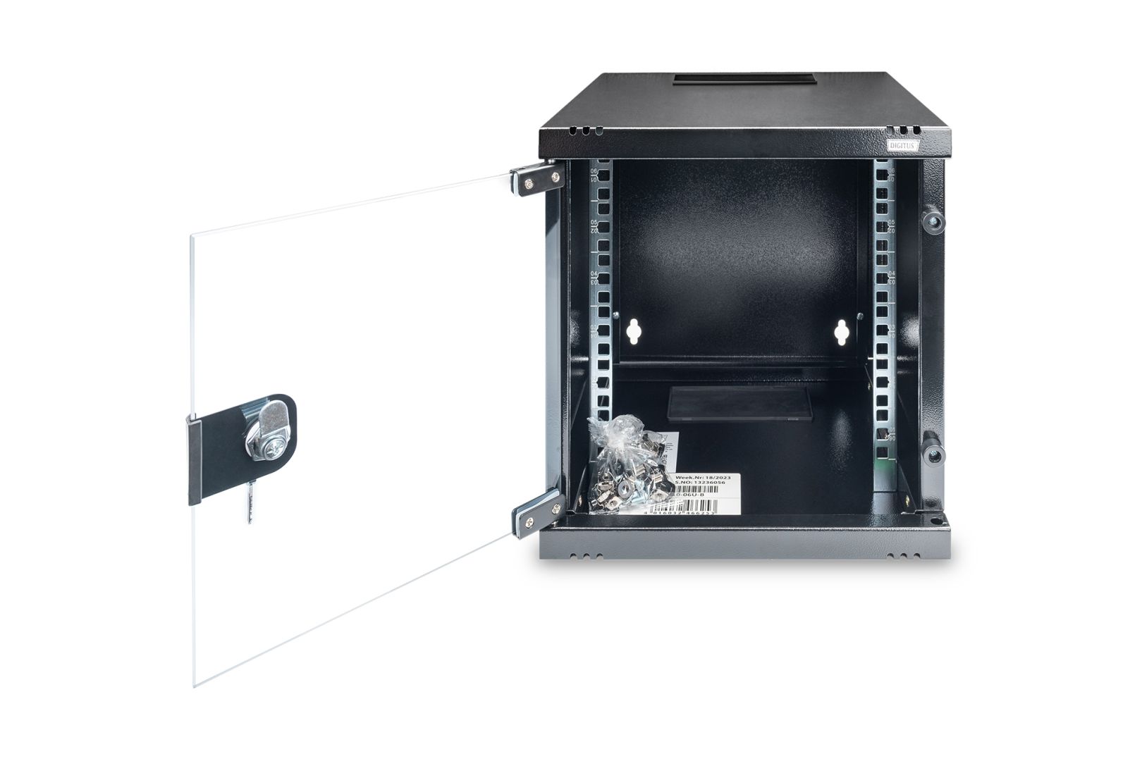 Digitus DN-10-06U-B Falra szerelhető Rackszekrény Black