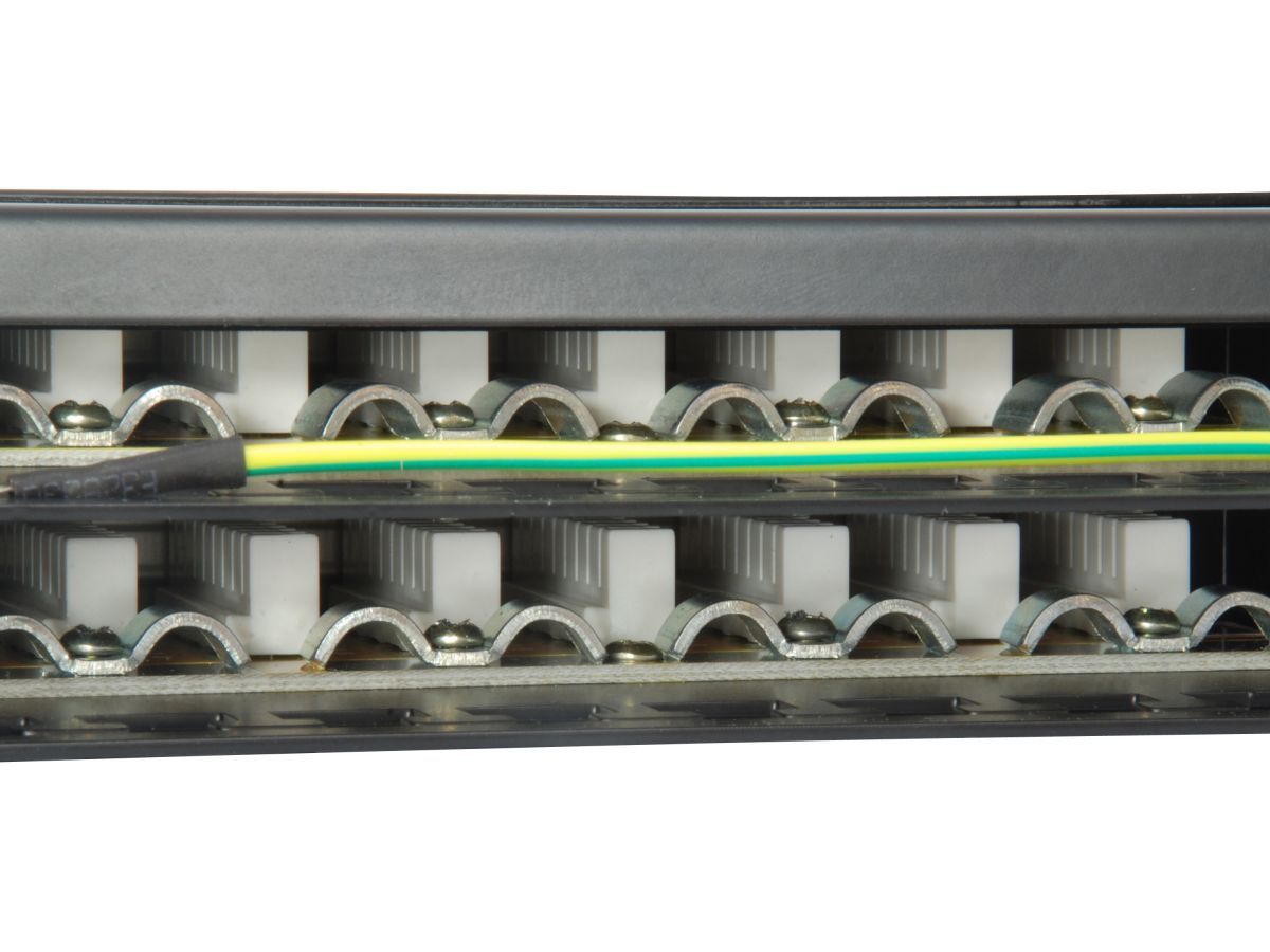 EQuip 48-Port Cat.6 Shielded Patch Panel Black