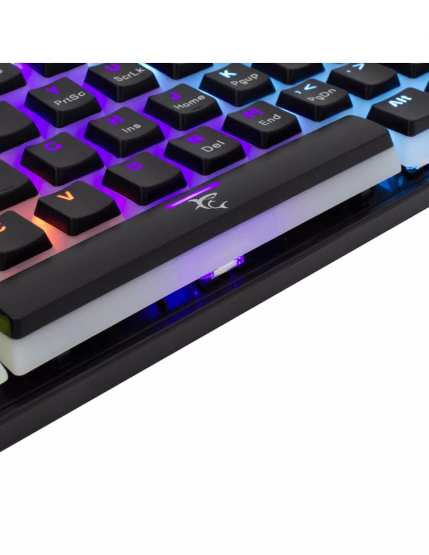 White Shark GK-2202B Ashiko Red Switches Mechanical 60% Gaming Keyboard Black US