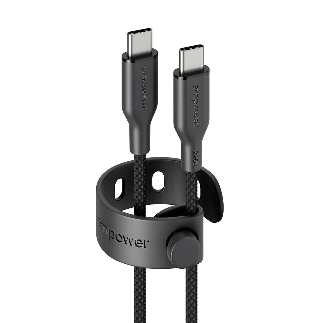 PanzerGlass 240W USB-C to USB-C USB 2.0 cable 1,2m Black