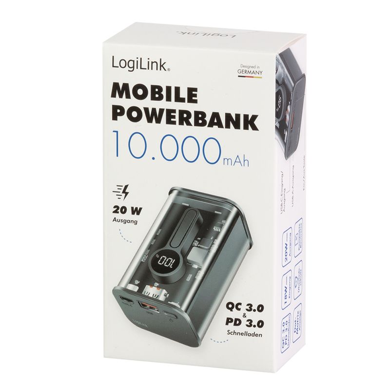 Logilink 10000 mAh PowerBank Grey