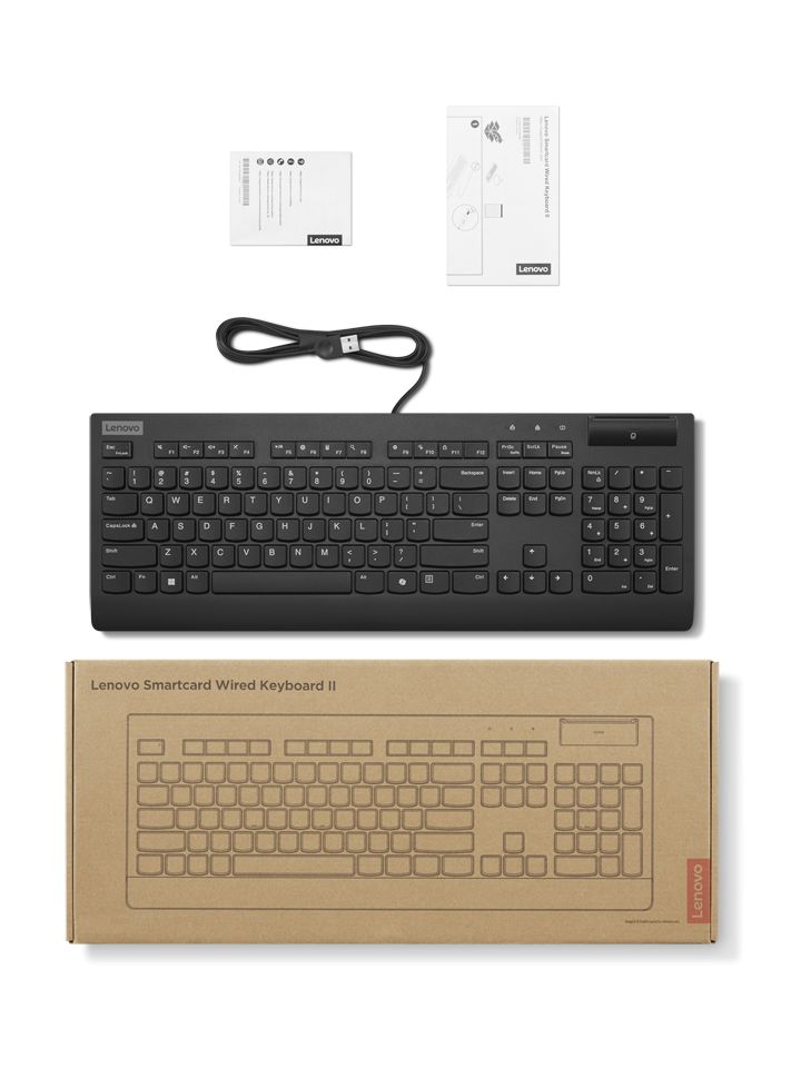 Lenovo Smartcard Wired Keyboard II Black HU