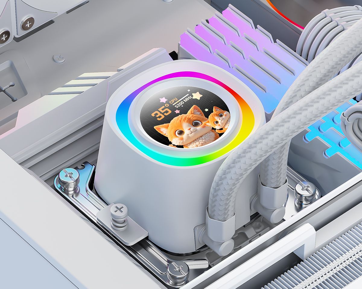 ID-COOLING FX360 LCD PE WHITE