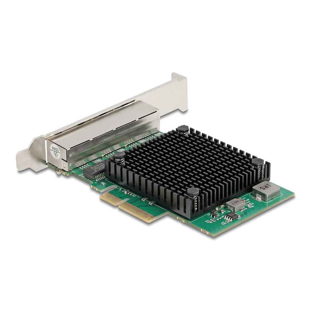 DeLock PCI Express x4 Network Card 2.5 Gigabit LAN 4 x RJ45 RTL8125