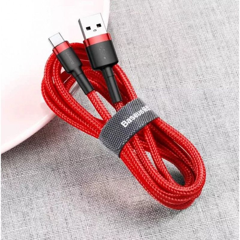 Baseus Cafule 3A USB-USB-C Cable 1m Red