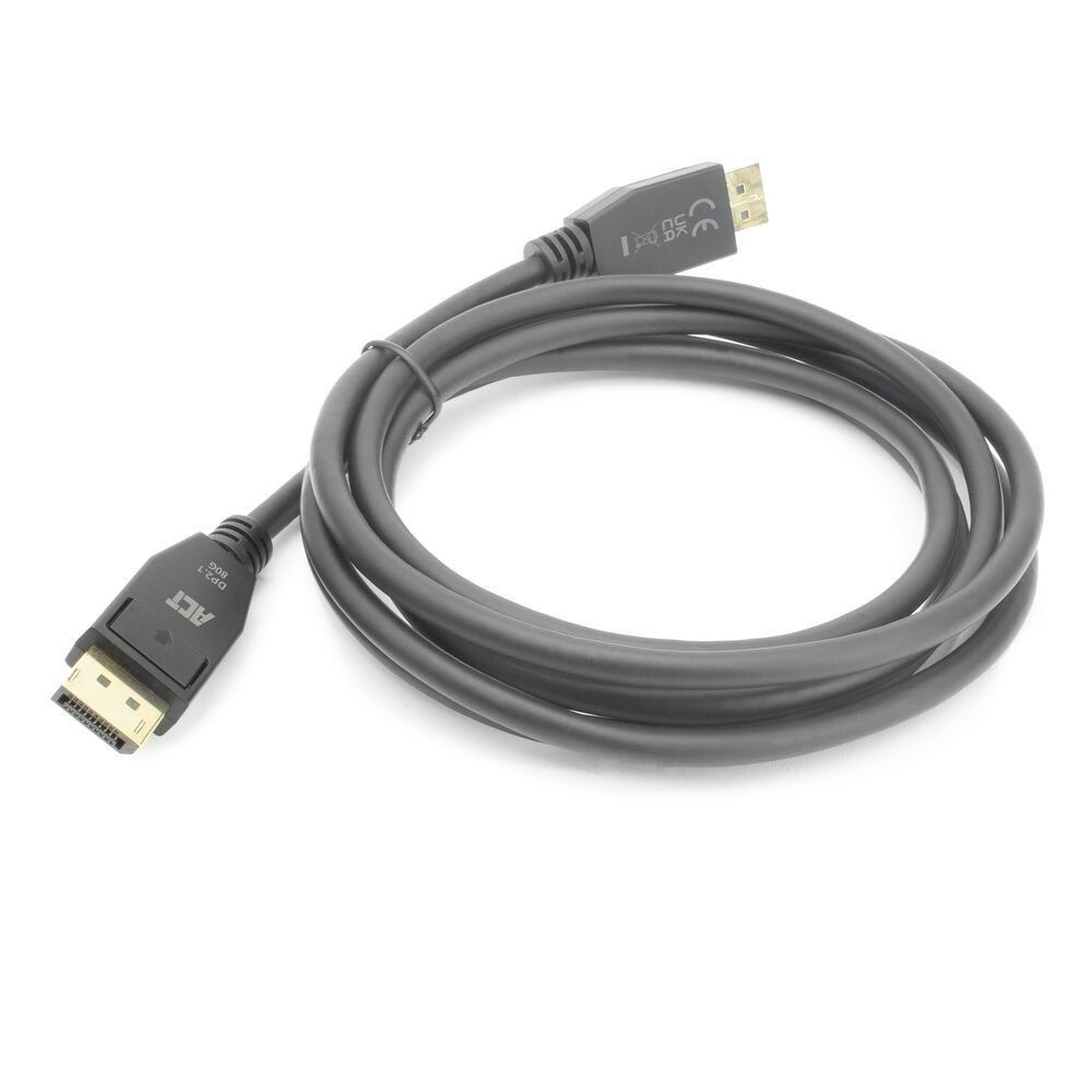 ACT DisplayPort 2.1 cable 8K male to male 3m Black