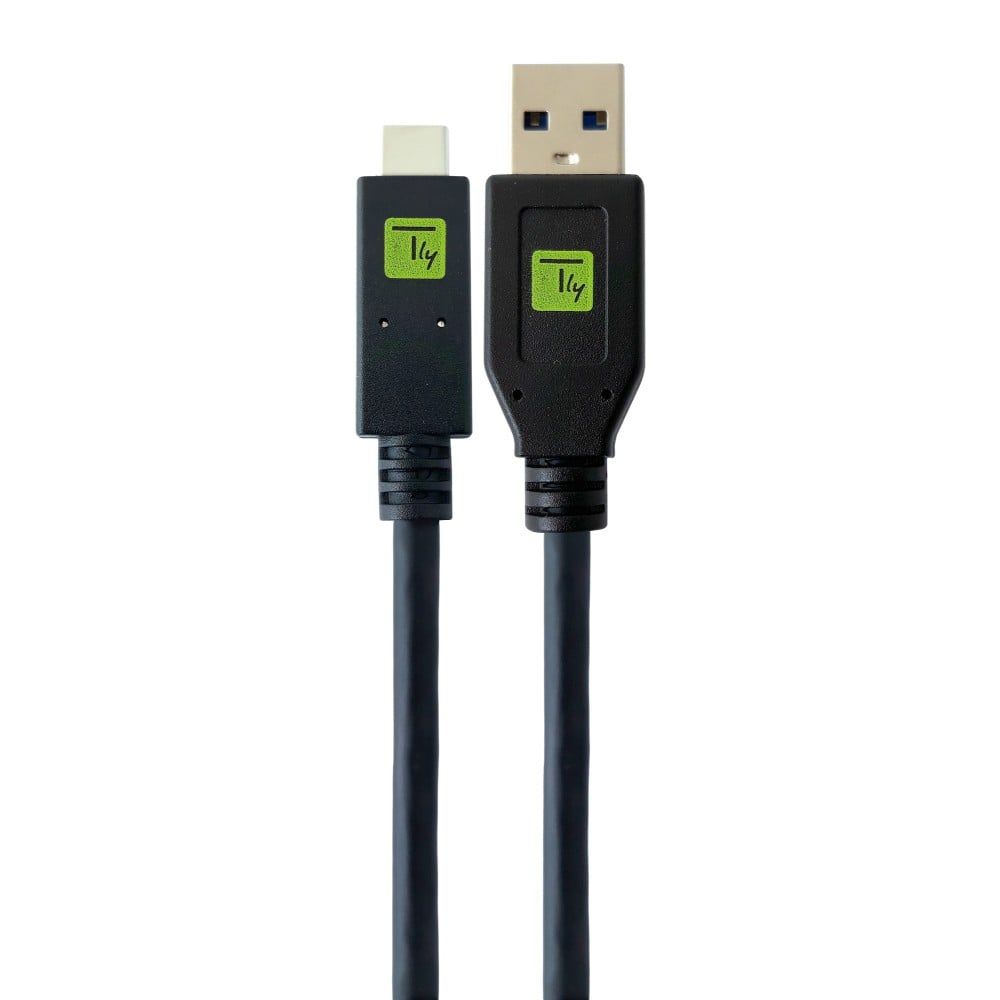 TECHLY  USB 3.1 A Male / USB-C Male Cable 2m Black