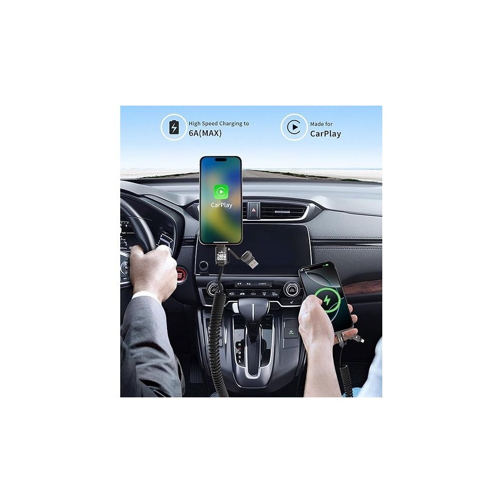 BlackBird BH1683 4in1 USB-A/USB-C/Lightning Cable 0,5-2m Black