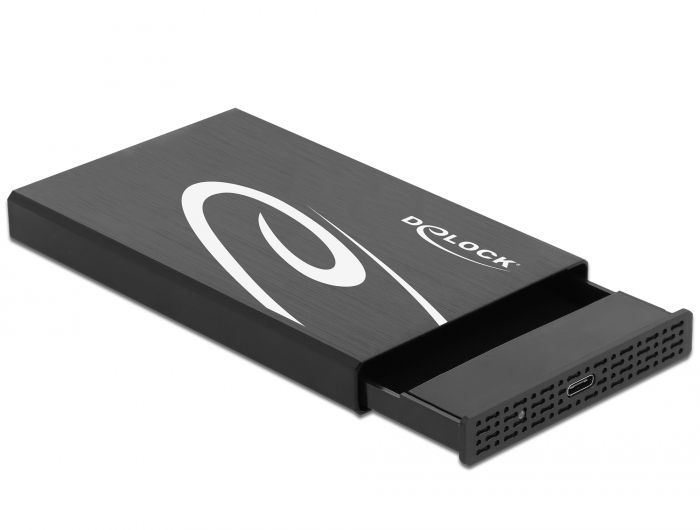 DeLock External Enclosure for 2,5″ SATA HDD/SSD with SuperSpeed USB 10 Gbps (USB 3.1 Gen 2)