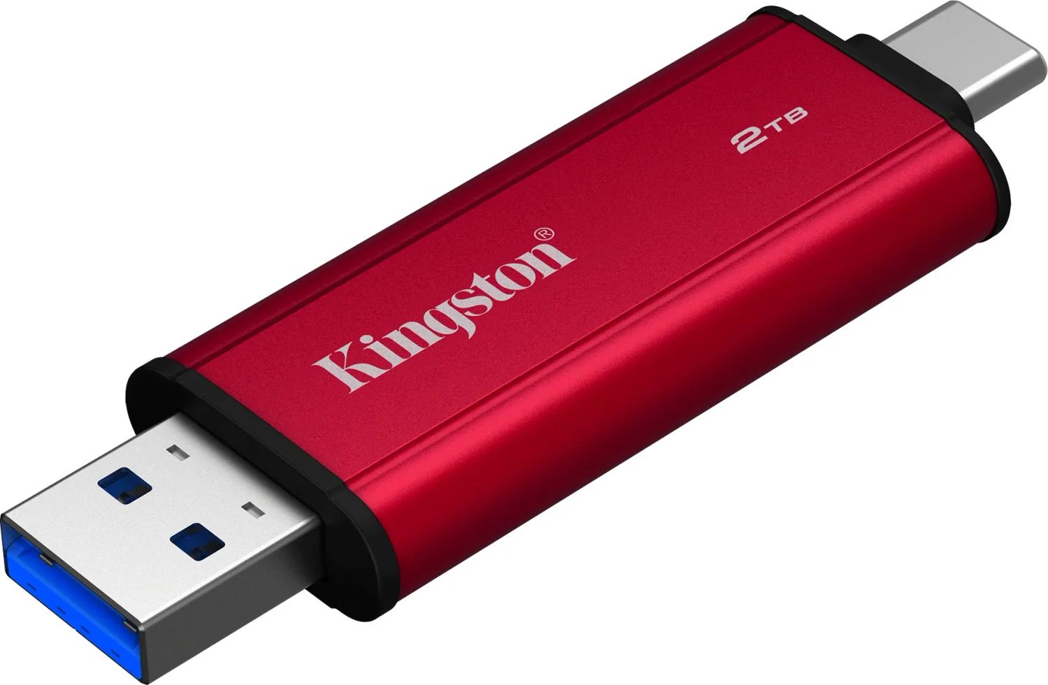 Kingston 2TB USB3.2 Dual Portable SSD Red