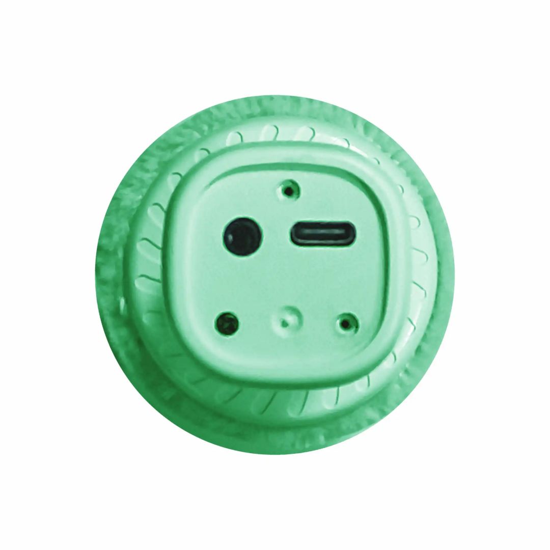 Denver KMS-30RO Bluetooth Karaoke Microphone Speaker with fluffy top Green