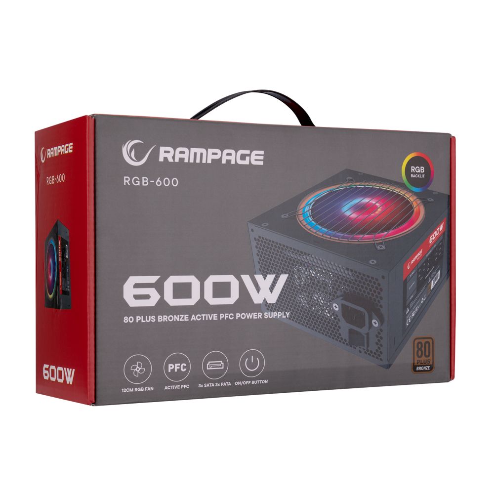 Rampage 600W 80+ Bronze RGB-600