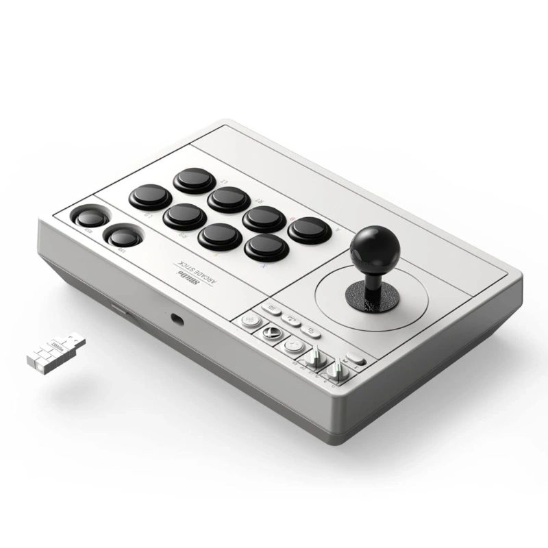 8BitDo Arcade Stick Wireless Gamepad White