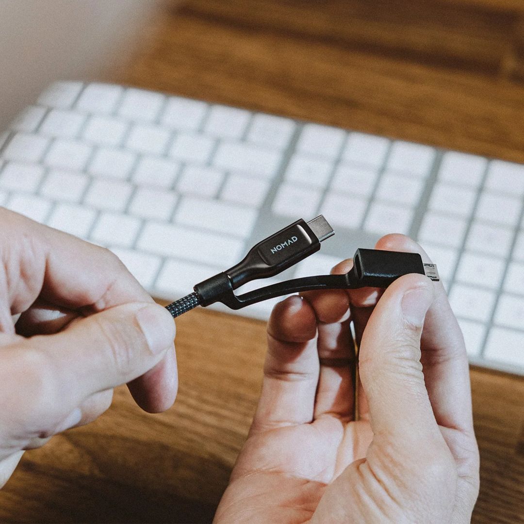 Nomad Universal Kevlar Cable USB-C 0,3m Carbide