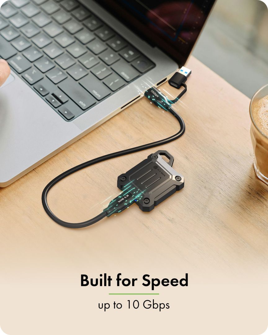 Raidsonic IcyBox IB-1601MP-CU31 Mini M.2 NVMe Enclosure USB3.2 Gen2 Type-C Black