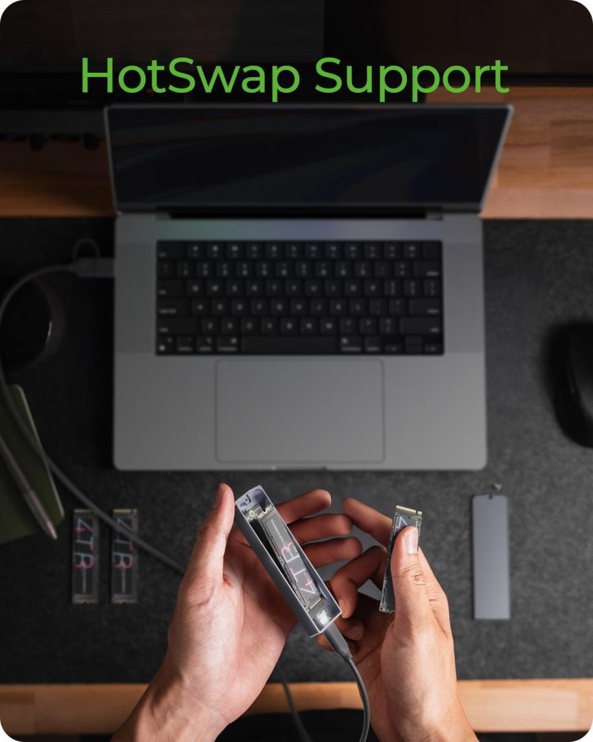 Raidsonic IcyBox M.2 SATA/NVMe SSD Enclosure USB3.2 Gen2 Type-C Black