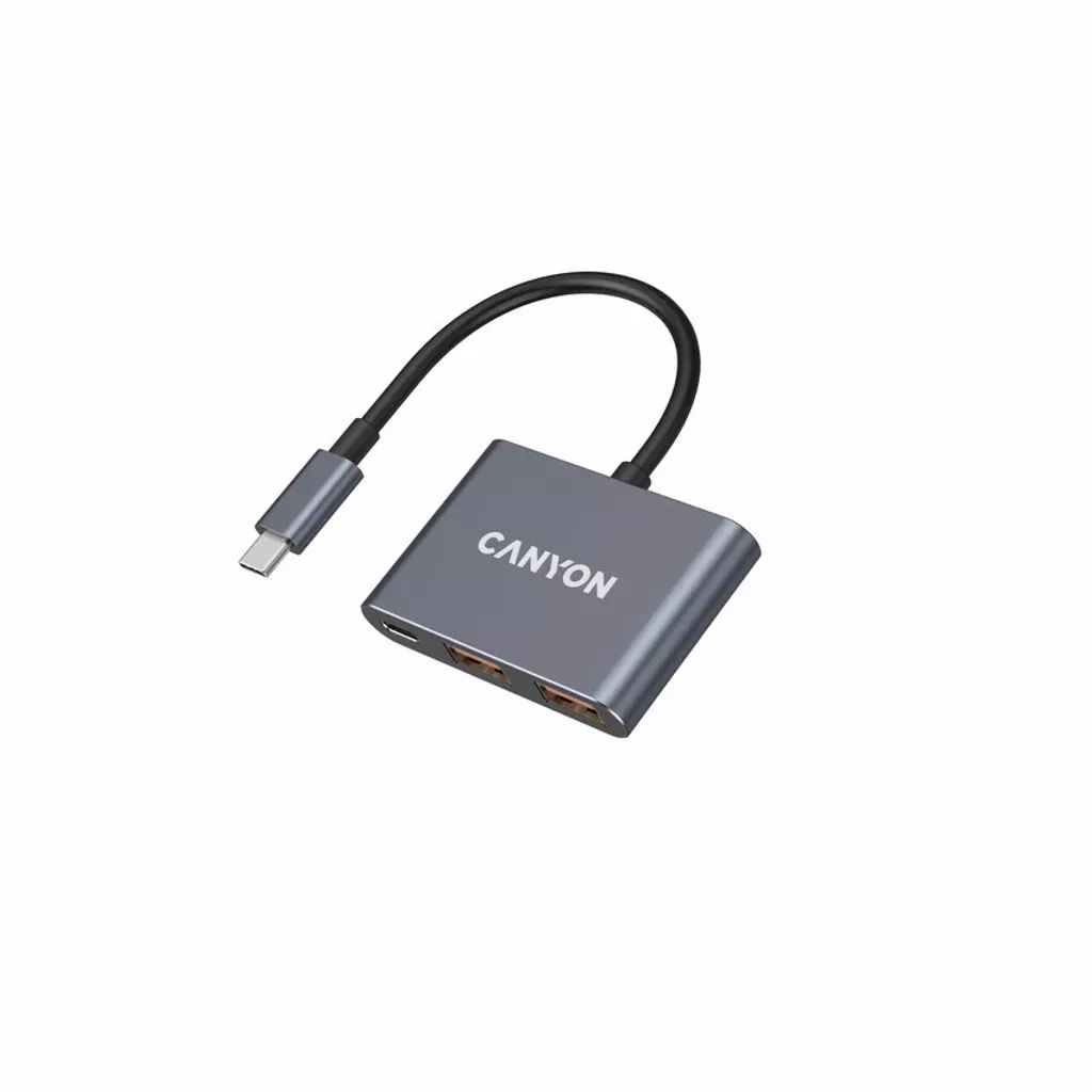 Canyon CNS-TDS3 3 Ports USB-C HUB Dark Grey