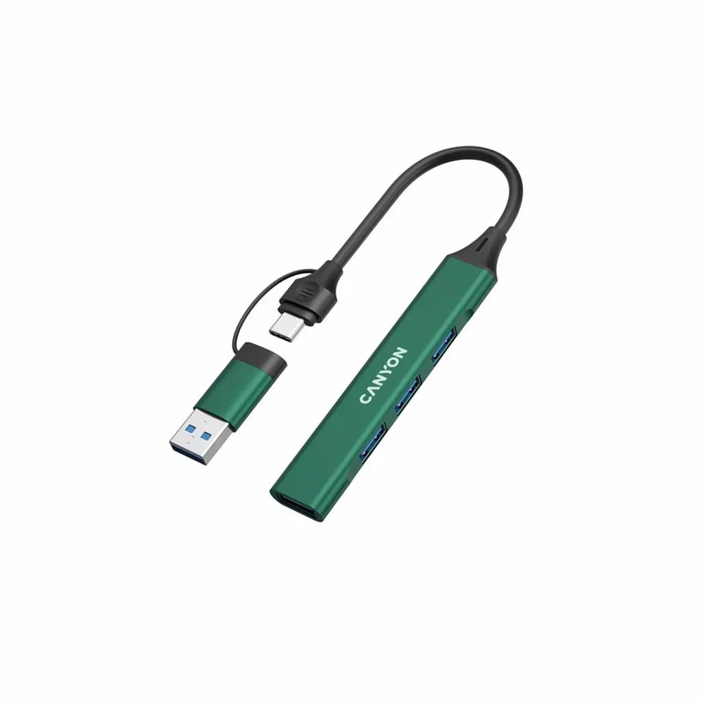 Canyon CNS-TDS02GR 4-portos USB2.0 HUB Green