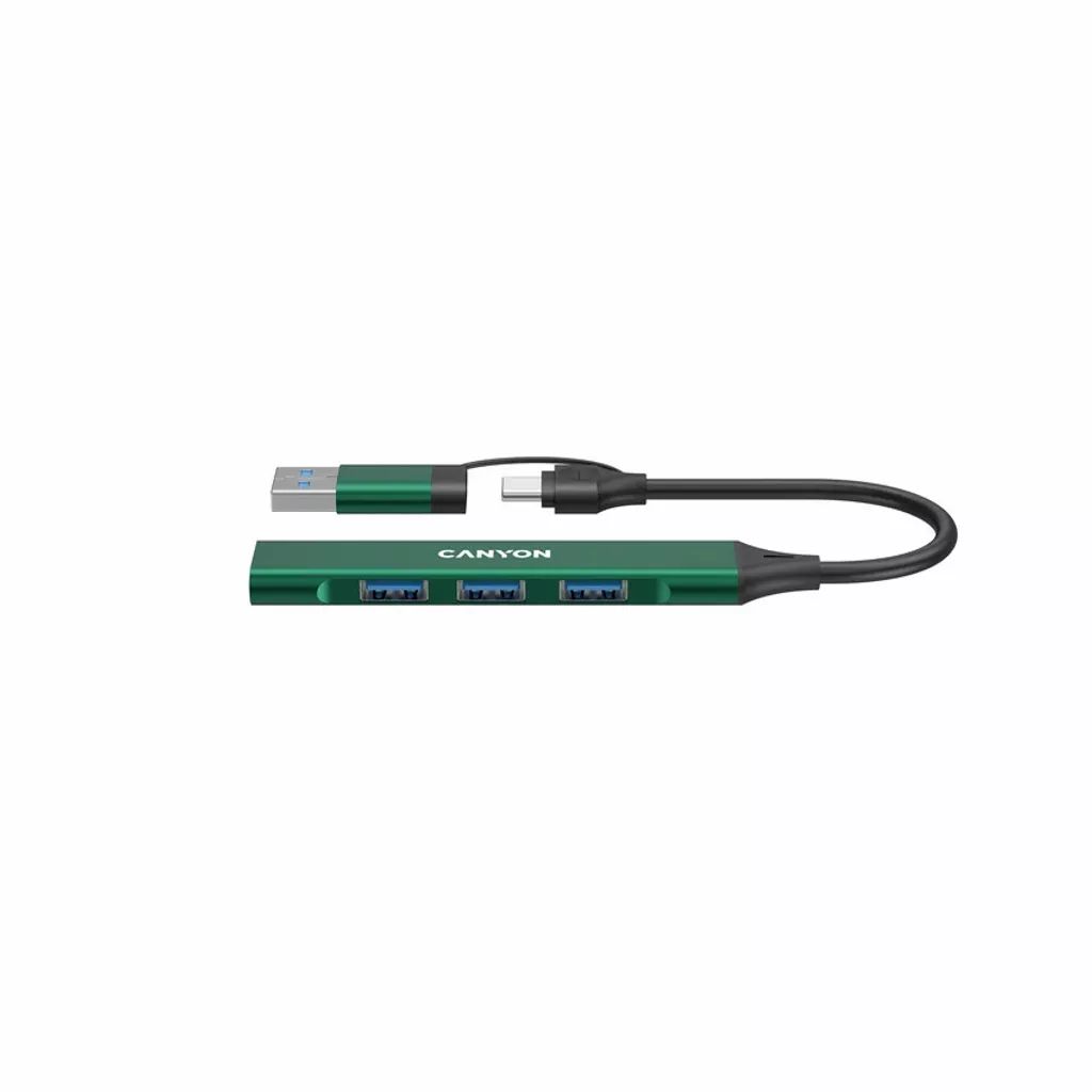 Canyon CNS-TDS02GR 4-portos USB2.0 HUB Green