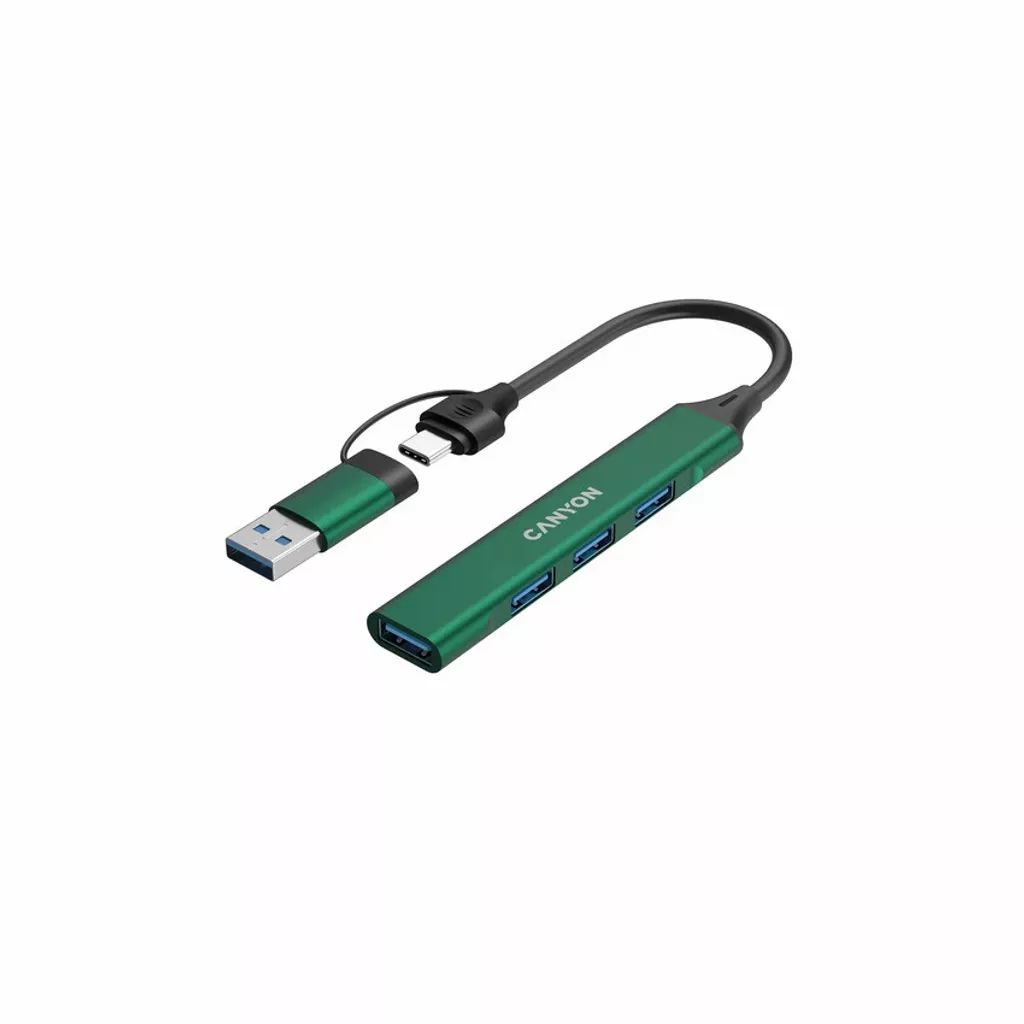 Canyon CNS-TDS02GR 4-portos USB2.0 HUB Green