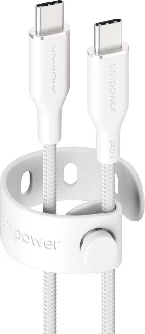 PanzerGlass 240W USB-C to USB-C USB 2.0 cable 2m White