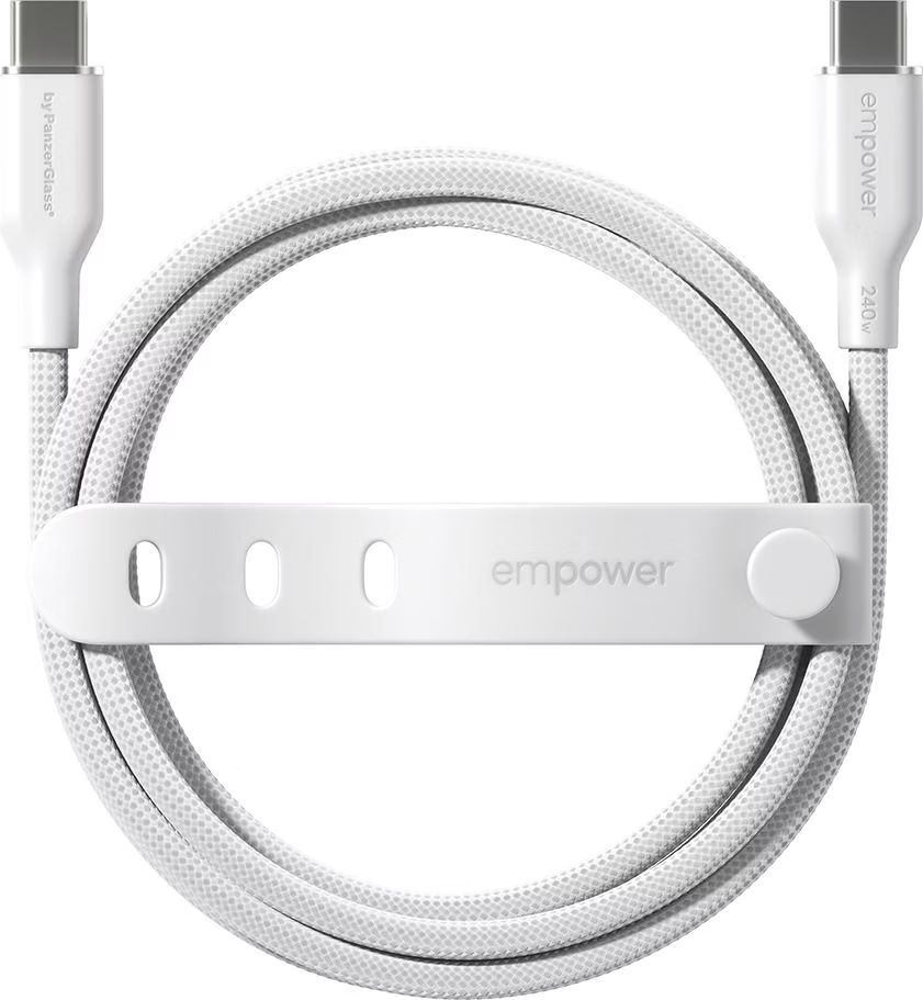 PanzerGlass 240W USB-C to USB-C USB 2.0 cable 2m White