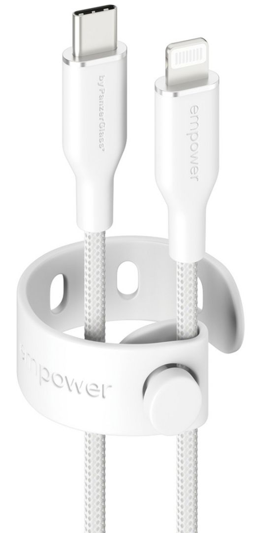 PanzerGlass 60W USB-C to Lightning USB 2.0 cable 1,2m White