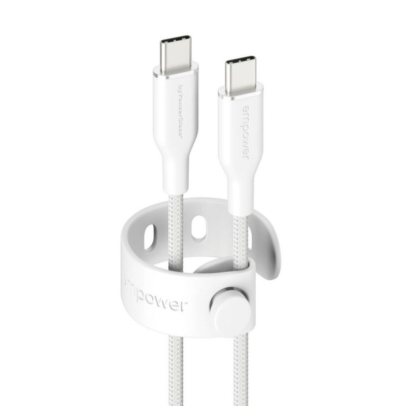 PanzerGlass 60W USB-C to USB-C USB 2.0 cable 2m White