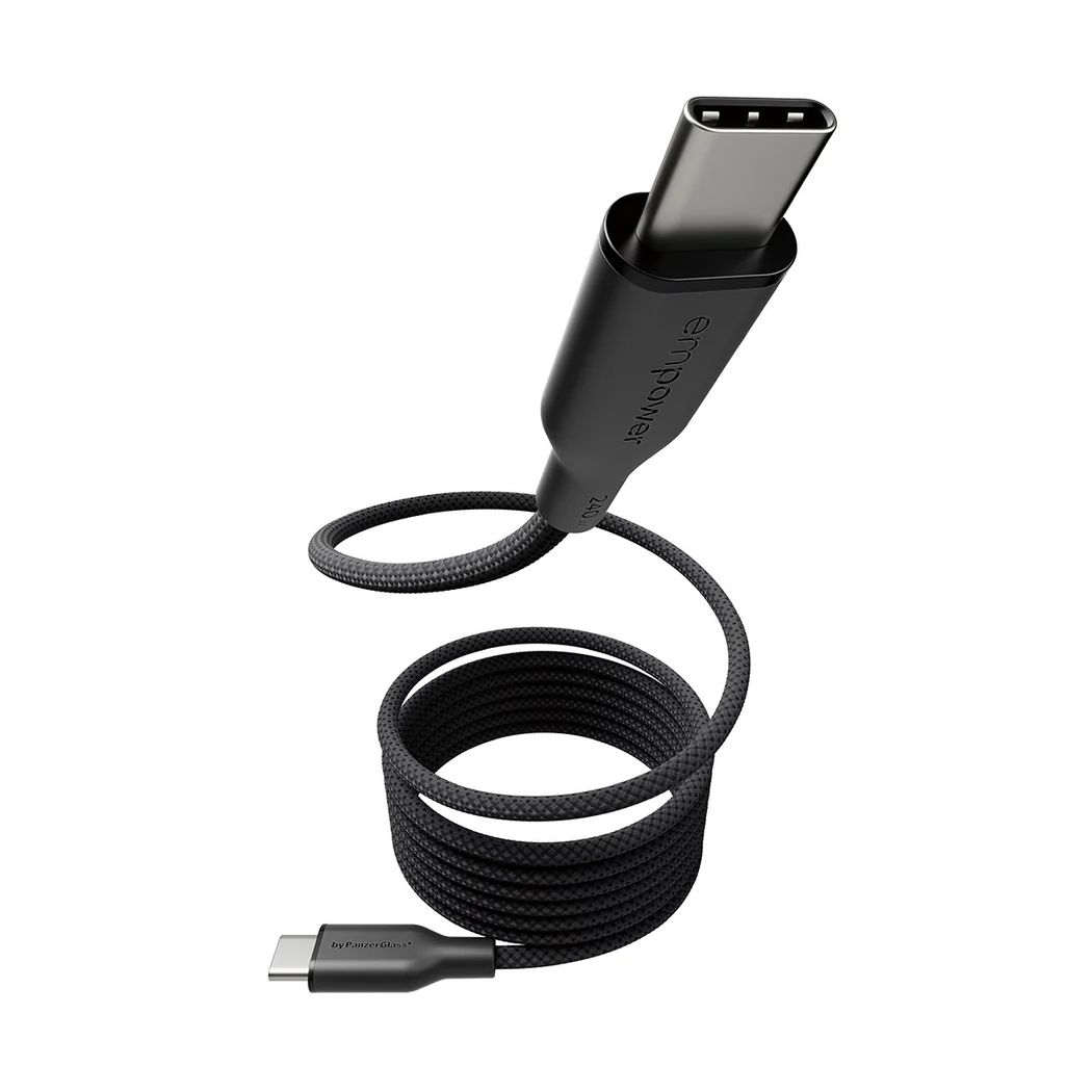 PanzerGlass Magnetic 240W USB-C to USB-C cable 1,5m Black