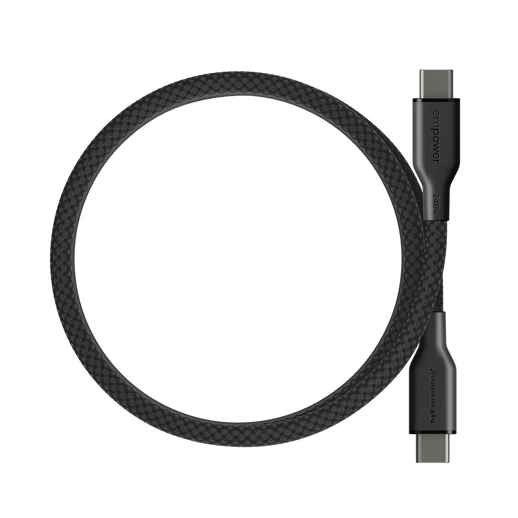 PanzerGlass Magnetic 240W USB-C to USB-C cable 1,5m Black